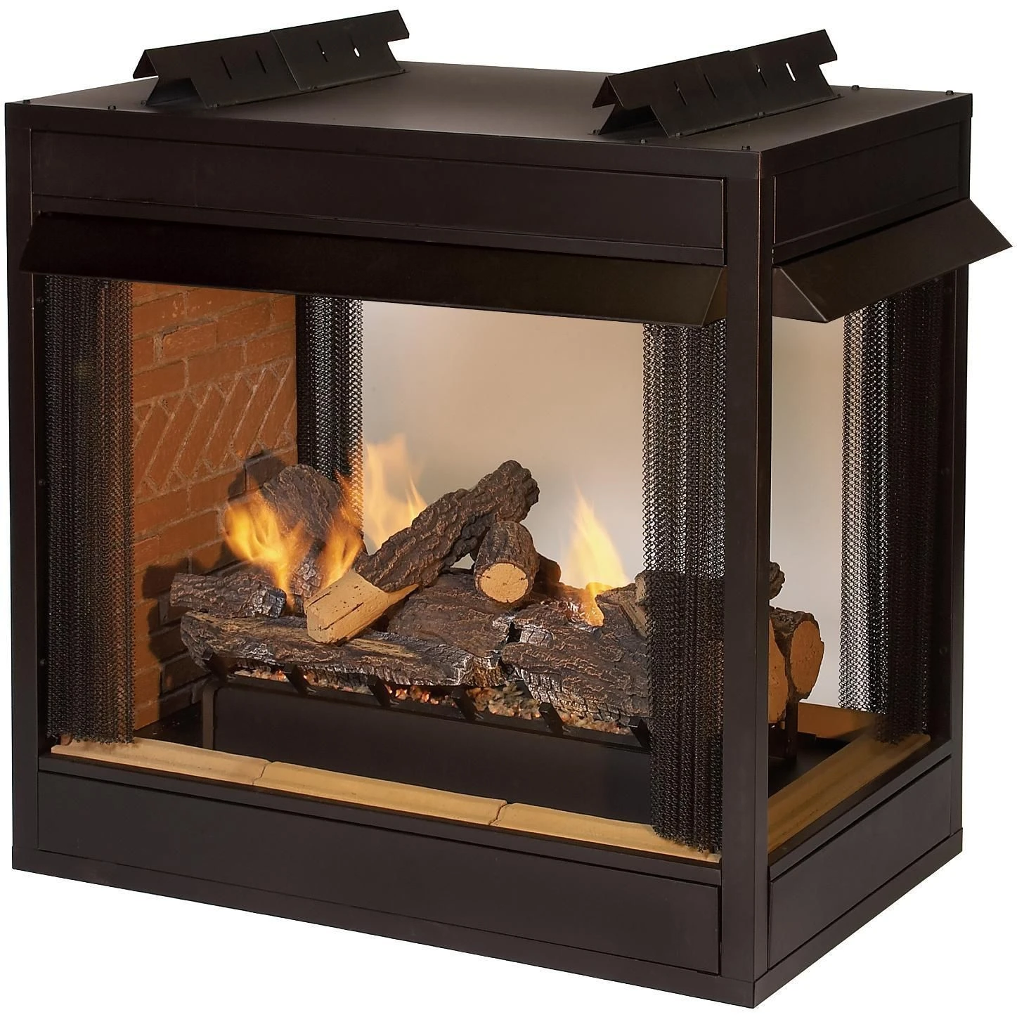Empire White Mountain Hearth VFP36PB2E Breckenridge Ventless Premium Peninsula Firebox With Gas Log Set And Vista Burner, 36-Inches 1 Empire White Mountain Hearth VFP36PB2E Breckenridge Ventless Premium Peninsula Firebox With Gas Log Set And Vista Burner, 36-Inches