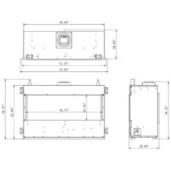 Sierra Flame VIENNA-50 50-Inch Vienna Direct Vent Built-In Linear Gas Fireplace -Natural Gas Fire Place Store vienna config spec 50 11 22
