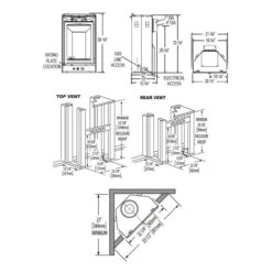 Napoleon GD19N-2 Vittoria Series Electronic Ignition Direct Vent Gas Fireplace 10 Napoleon GD19N-2 Vittoria Series Electronic Ignition Direct Vent Gas Fireplace -Natural Gas Fire Place Store vittoria dimensions