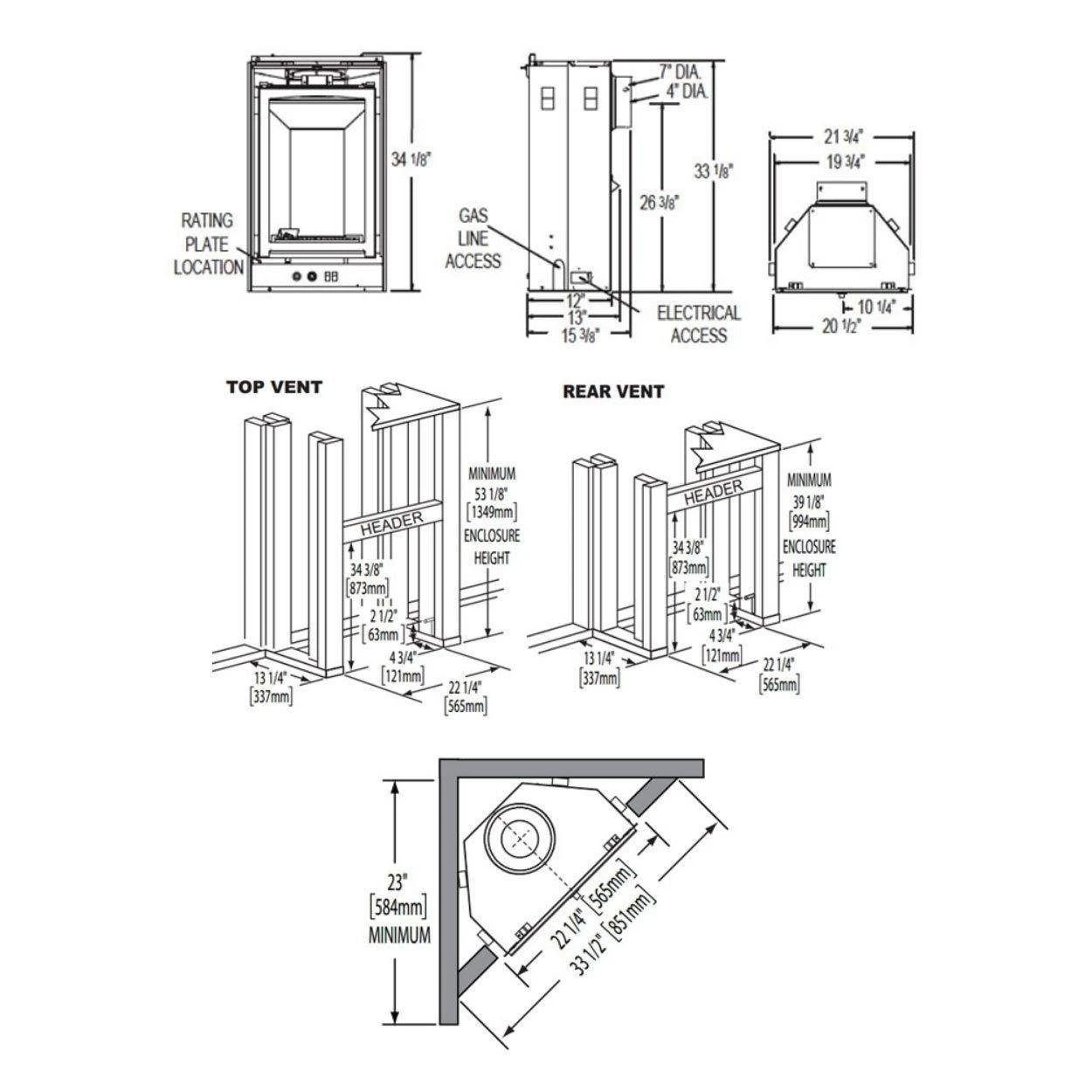 Napoleon GD19N-2 Vittoria Series Electronic Ignition Direct Vent Gas Fireplace 5 Napoleon GD19N-2 Vittoria Series Electronic Ignition Direct Vent Gas Fireplace - Image 5