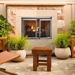 Outdoor Lifestyles Vesper 36-Inch Outdoor Gas Fireplace -Natural Gas Fire Place Store vofb36 config c 06 23