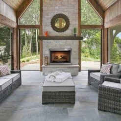 Outdoor Lifestyles Vesper 42-Inch Outdoor Gas Fireplace -Natural Gas Fire Place Store vofb42 config c 06 23