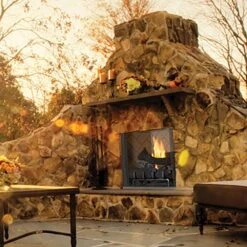 Superior 42-Inch Vent-Free Outdoor Masonry Gas Firebox With 30-Inch Gas Log Set (VRE6042) -Natural Gas Fire Place Store vre6000 c 08 21