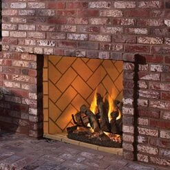 Superior 42-Inch Vent-Free Outdoor Masonry Gas Firebox With 30-Inch Gas Log Set (VRE6042) -Natural Gas Fire Place Store vre6000 d 08 21