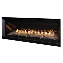 Superior VRL3045 45-Inch Electronic Ignition Vent-Free Gas Fireplace With Remote, Lights & Crushed Glass Media