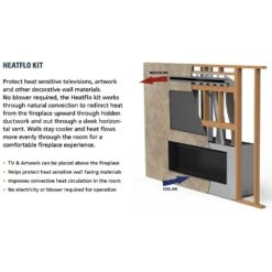 Superior VRL3045 45-Inch Electronic Ignition Vent-Free Gas Fireplace With Remote, Lights & Crushed Glass Media -Natural Gas Fire Place Store vrl3045 e 03 22