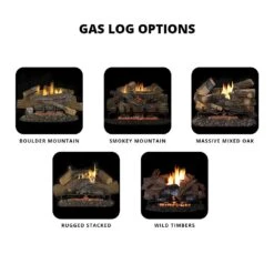 Superior VRT3142 42-Inch Firebox With Vent-Free Gas Log Set -Natural Gas Fire Place Store vrt3142ws log options a 09 20
