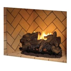 Superior VRT6050 50-Inch Mosaic Masonry Firebox With 36-Inch Vent-Free Gas Log Set