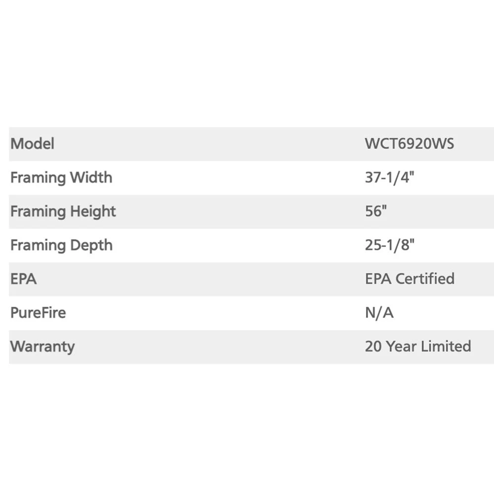 Superior Wood Burning Fireplace (WCT6920) 5 Superior Wood Burning Fireplace (WCT6920) - Image 5