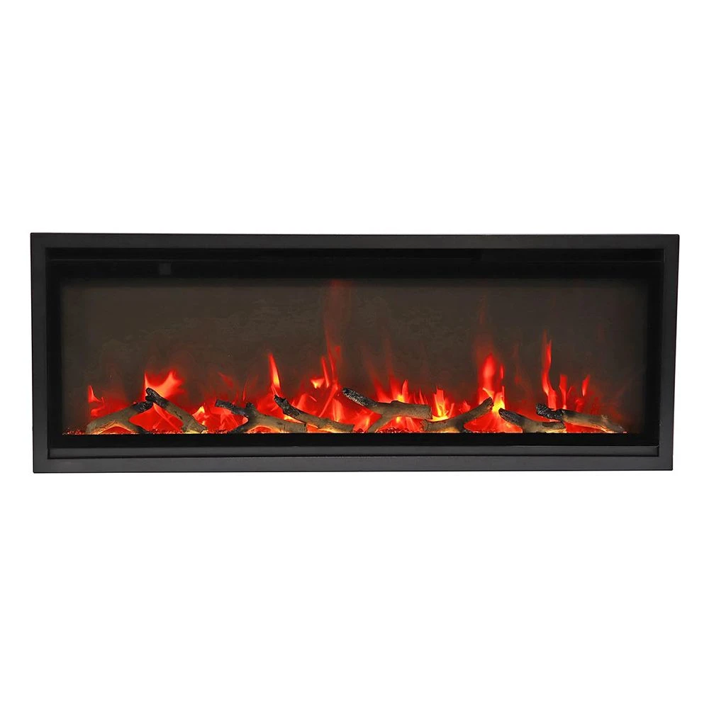 Remii WM-SLIM-65 Extra Slim Smart Indoor Wall Mount Electric Fireplace With Black Steel Surround, 65-Inch 4 Remii WM-SLIM-65 Extra Slim Smart Indoor Wall Mount Electric Fireplace With Black Steel Surround, 65-Inch - Image 4