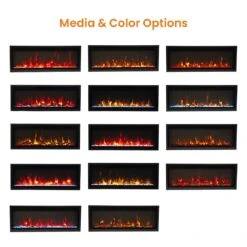 Remii WM-SLIM-65 Extra Slim Smart Indoor Wall Mount Electric Fireplace With Black Steel Surround, 65-Inch 15 Remii WM-SLIM-65 Extra Slim Smart Indoor Wall Mount Electric Fireplace With Black Steel Surround, 65-Inch -Natural Gas Fire Place Store wm slim 45 feat a 07 22 2