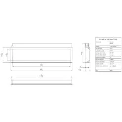 Remii WM-SLIM-65 Extra Slim Smart Indoor Wall Mount Electric Fireplace With Black Steel Surround, 65-Inch 19 Remii WM-SLIM-65 Extra Slim Smart Indoor Wall Mount Electric Fireplace With Black Steel Surround, 65-Inch -Natural Gas Fire Place Store wm slim 65 spec a 07 22