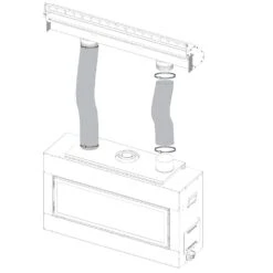 Empire White Mountain Hearth HMGW72 Gravity Heat Management With 10-Foot Flex Vent Kit