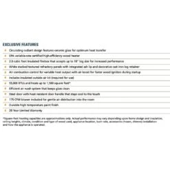 Superior WRT3920-B EPA 2.0CUFT WB Trad ClnFc Grey Stk -Natural Gas Fire Place Store wrt3920 b e 08 22