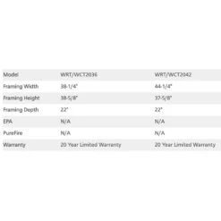 Superior 36-Inch Wood Burning Fireplace (WT2036) 9 Superior 36-Inch Wood Burning Fireplace (WT2036) -Natural Gas Fire Place Store wt2036 e 08 21