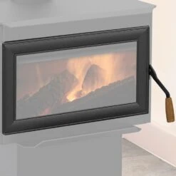 Superior Freestanding Wood Burning Stove, Cast Iron Door (WXS2021WS-B) -Natural Gas Fire Place Store wxs2021ws b b 08 21