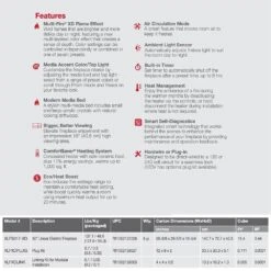 Dimplex XLF5017-XD IgniteXL Bold Deep Built-In Linear Electric Fireplace, 50-Inch -Natural Gas Fire Place Store xlf5017 xd f 12 22