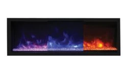 Remii 1027xx-DE Deep Indoor Built-In Electric Fireplace With Black Steel Surround -Natural Gas Fire Place Store xt color options