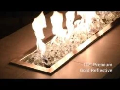 American Fire Glass 1/2-Inch Premium Fire Glass, 10-Pounds, Gold Reflective 11 American Fire Glass 1/2-Inch Premium Fire Glass, 10-Pounds, Gold Reflective -Natural Gas Fire Place Store yBsWrHoJ5Uc 32