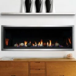 Kingsman ZCVRB47 47-Inch Zero Clearance Linear Direct Vent Gas Fireplace With Fire Glass -Natural Gas Fire Place Store zcvrb47 c ss 09 20