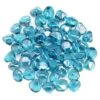 American Fire Glass 1-Inch Zircon Fire Glass, 10-Pounds, Powder Blue Luster