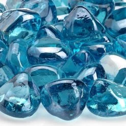 American Fire Glass 1-Inch Zircon Fire Glass, 10-Pounds, Powder Blue Luster 7 American Fire Glass 1-Inch Zircon Fire Glass, 10-Pounds, Powder Blue Luster -Natural Gas Fire Place Store zir pwdbllst c
