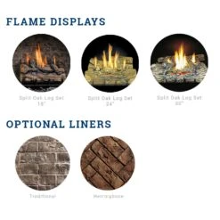Kingsman ZVFCV47 47-Inch Zero Clearance Vent-Free Gas Firebox With Log Set 5 Kingsman ZVFCV47 47-Inch Zero Clearance Vent-Free Gas Firebox With Log Set -Natural Gas Fire Place Store zvfc47 liners media a 10 20