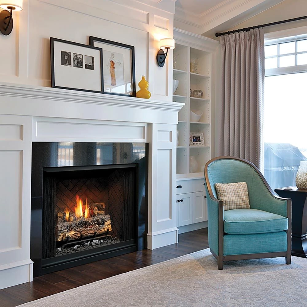 Kingsman ZVFCV47 47-Inch Zero Clearance Vent-Free Gas Firebox With Log Set 2 Kingsman ZVFCV47 47-Inch Zero Clearance Vent-Free Gas Firebox With Log Set - Image 2